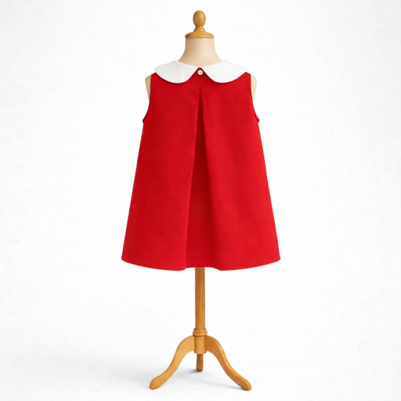 Epinette - Robe trapèze à col pétale et dos à grand pli... 2