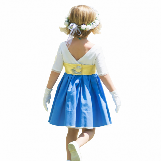 Ciboulette - Robe dos V et manches trois-quart 2