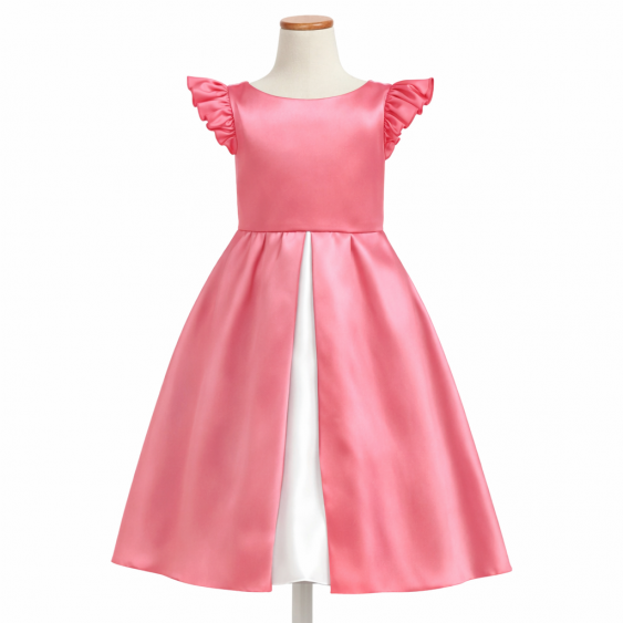 Chélidoine - Robe Princesse à encolure bateau, mancherons...