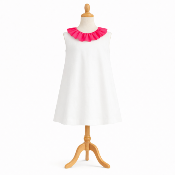 Rameau d'Olivier - Robe trapèze à grand pli creux dans le... 2