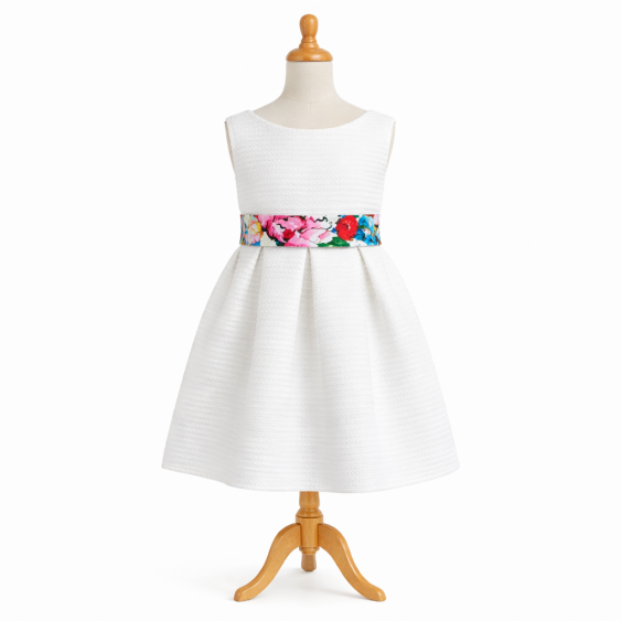 Digitale - Robe dos V et jupe 3 plis creux