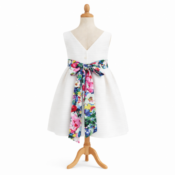 Digitale - Robe dos V et jupe 2 plis creux 2