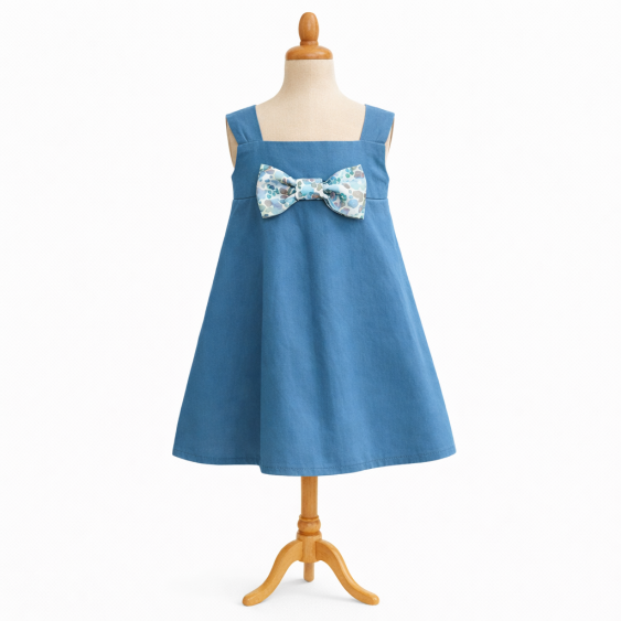 Pyrèthre - Robe d'été à bretelles et encolure carrée,...