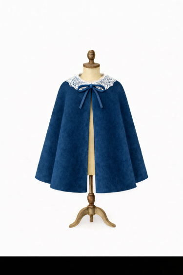 Stradivarius: Cape mixte et col volanté