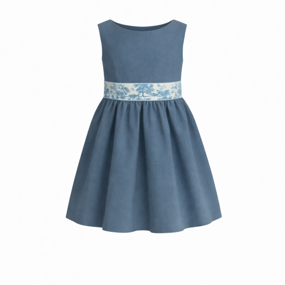 Millepertuis - Robe encolure bateau et jupe 3 plis creux