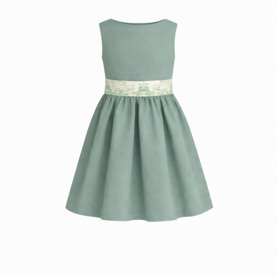 Millepertuis - Robe encolure bateau et jupe 3 plis creux 2