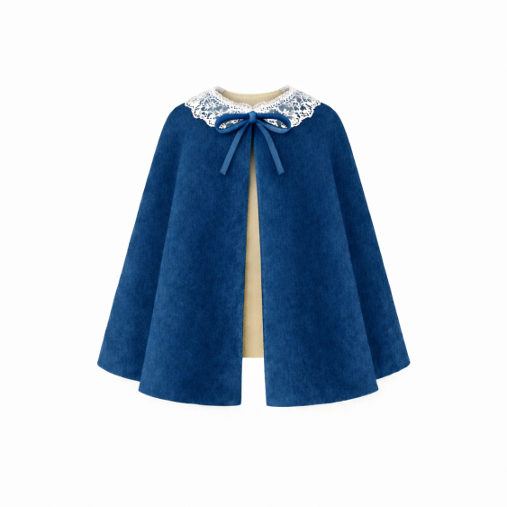 Stradivarius: Cape mixte et col volanté