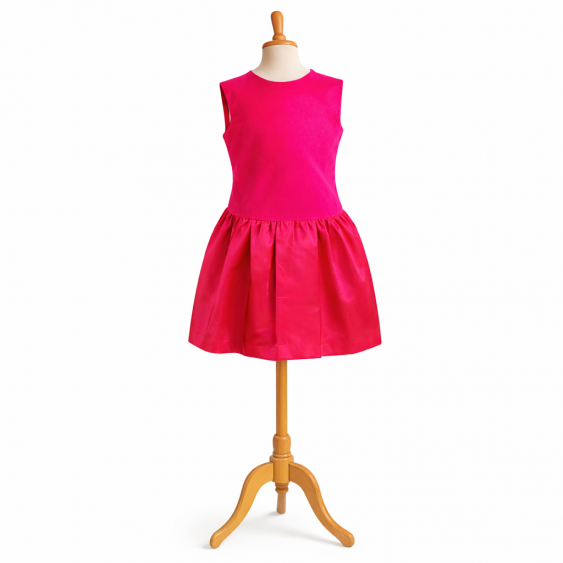 Berberis - Robe taille basse et col pétale 2