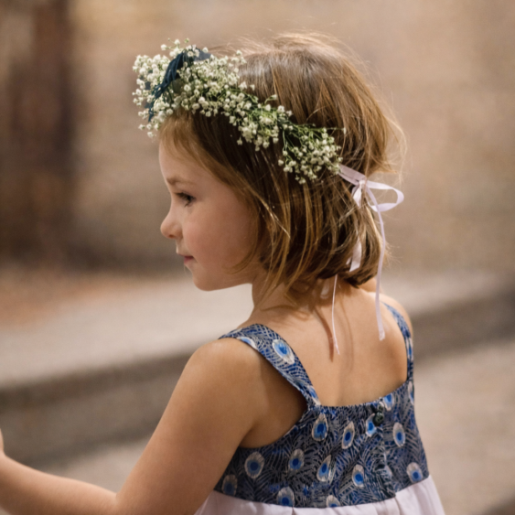 Rose de Damas - Robe taille haute à bretelles et jupe 3... 2