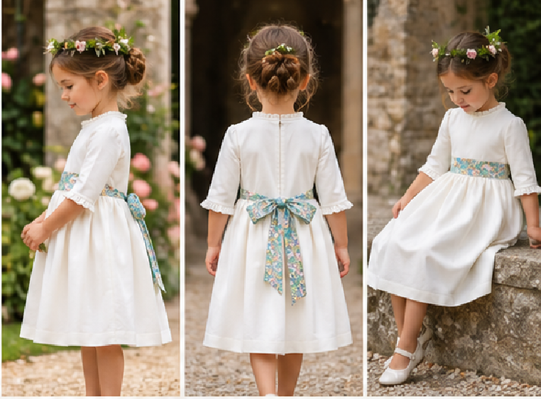 Princesse Eugénie - Robe empire col victorien et manches... 2