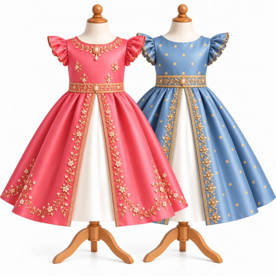 Chélidoine - Robe Princesse à encolure bateau, mancherons...