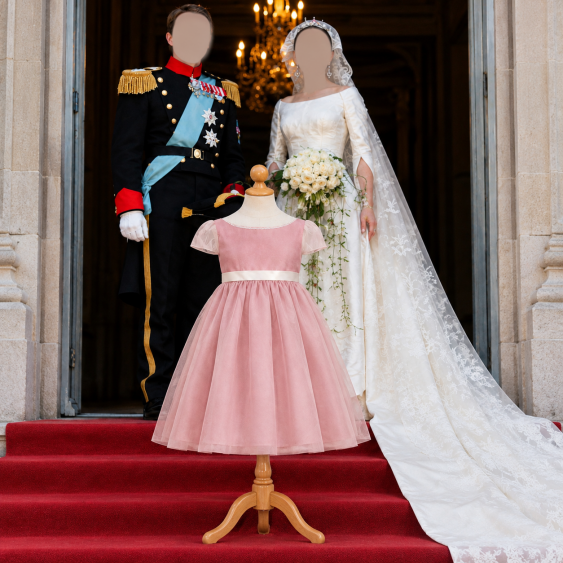 Cortège Mary, Reine du Danemark - Robe encolure bateau,...
