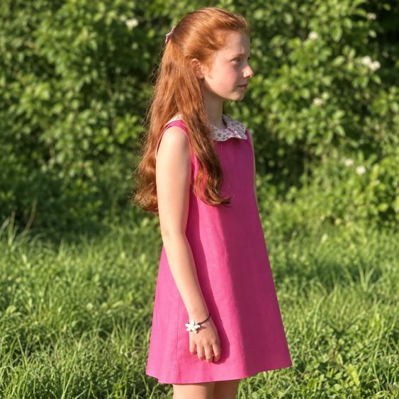 Robe trapèze à col volanté: une réalisation https://www.instagram.com/madamebrode/