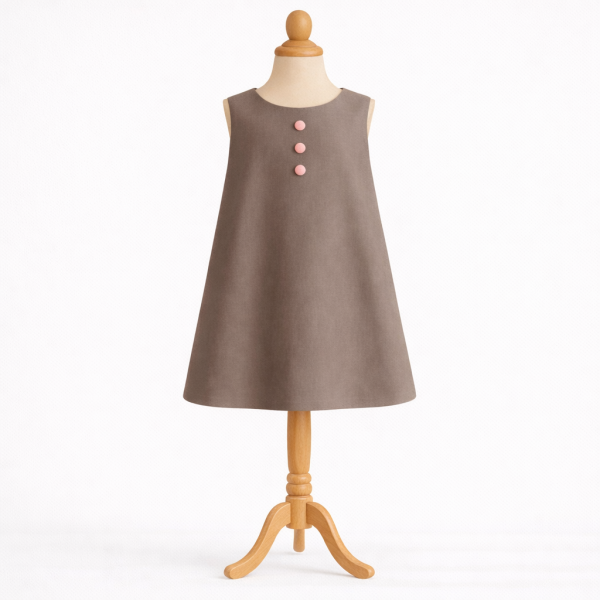 Robe de robe trapèze pour demoiselles d'honneur ou robe de cérémonie pour Communion ou mariage